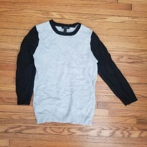 J. Crew Black and Gray Women's Top